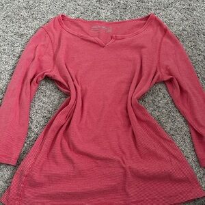Eddie Bauer Women's Red Long Sleeve Top
